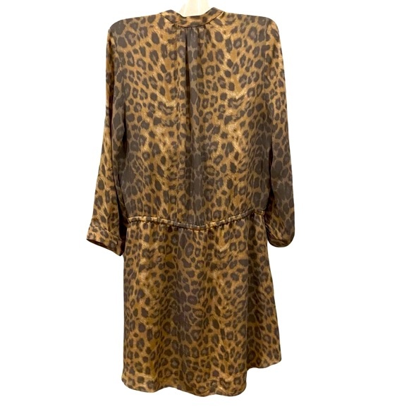 BABATON Aritzia Wilkes Leopard Print 100% Silk Dress - Picture 2 of 11